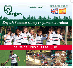 El colegio Logos organiza un Campamento de verano en inglés, en plena naturaleza
