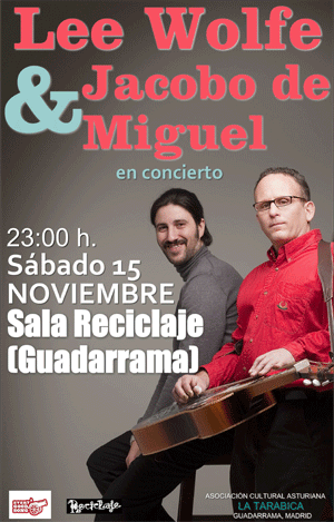 Blues y jazz asturiano con Michael Lee Wolfe y  Jacobo de Miguel en la Sala Reciclaje