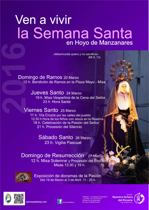 Procesiones y exposición de dioramas coronan la Semana Santa en Hoyo
