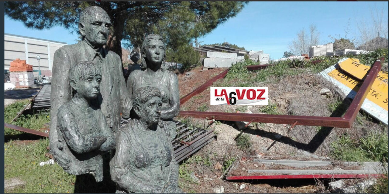 Retiran una escultura de José María Casanova y aparece en un descampado de Torrelodones