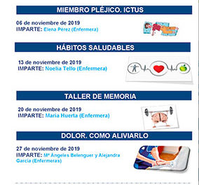 Talleres de cuidados y salud en el Hospital de Guadarrama