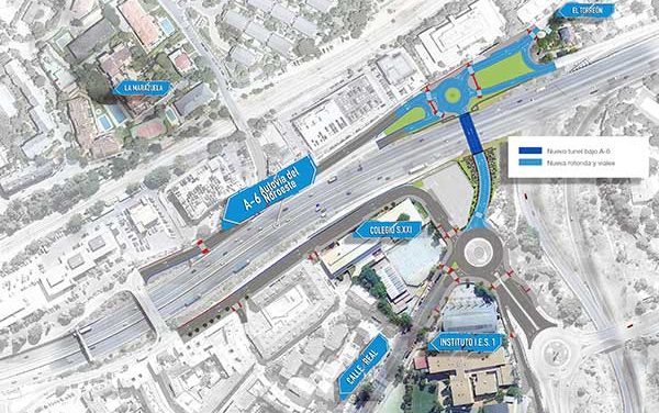 Aprobado el proyecto para el paso bajo la A-6 que unirá La  Marazuela y El Torreón con el centro