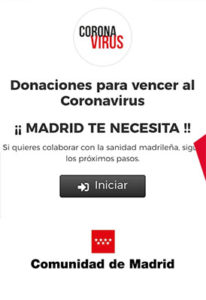web para donaciones
