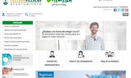 Nuevo portal de empleo de Collado Villalba, una plataforma digital de intermediación laboral