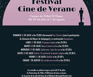 El campo del Chopo acoge el Festival de cine de verano de Galapagar
