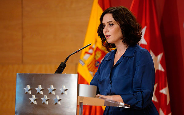 Díaz Ayuso reclama diálogo al Gobierno de la Nación y retira las medidas cautelares presentadas