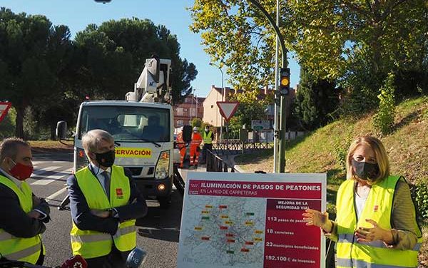 La Comunidad instalará nueva iluminación con tecnología Led en 7 pasos de peatones de Galapagar