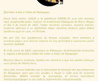 Galapagar: No habrá Cabalgata, pero los Reyes Magos visitarán las casas de los niños