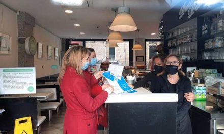 San Lorenzo inicia una campaña informativa sobre medidas anticovid en hostelería