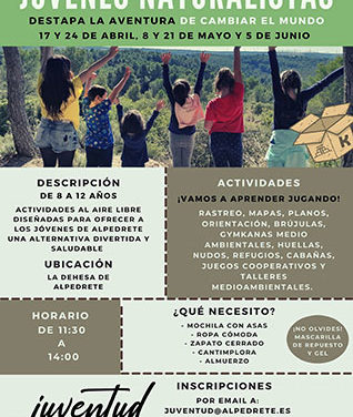 Alpedrete pone en marcha “Jóvenes naturalistas”, una actividad para enseñar a disfrutar del entorno