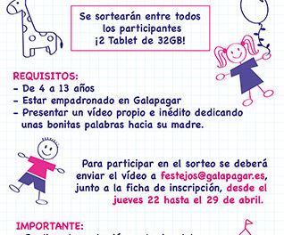 El Ayuntamiento de Galapagar convoca un sorteo infantil por el Día de la Madre