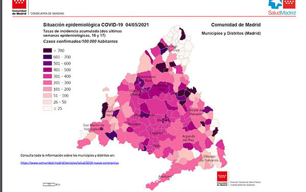 Las Rozas y Majadahonda continúan con la tasa de la incidencia más alta de la región