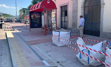 Mejora de accesibilidad en las paradas de autobús de El Escorial
