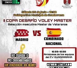 La Copa Desafío Vóley Máster en Guadarrama aúna deporte y solidaridad
