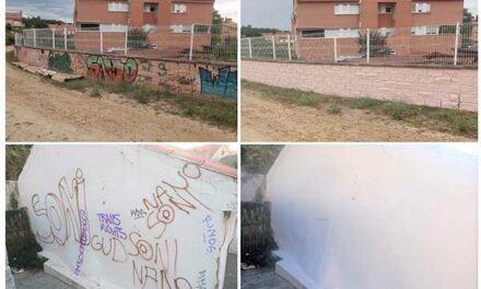 Más de 2000 metros cuadrados limpios de grafitis en San Lorenzo