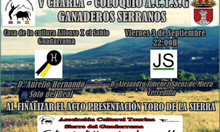Encuentro con los ganaderos Aurelio Hernando y Jiménez Sáenz de Miera, en Guadarrama