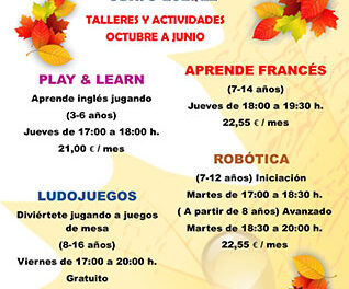 Collado Villalba abre inscripciones para las actividades de otoño para niños y jóvenes