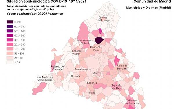 La incidencia acumulada en Collado Villalba, Las Rozas y Galapagar baja a mínimos