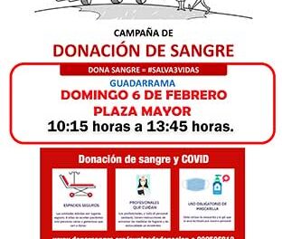 La Unidad móvil de donación de sangre visitará Guadarrama el próximo domingo