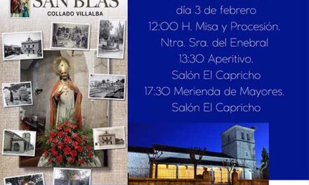 Collado Villalba celebra mañana la festividad de San Blas