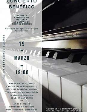 Concierto benéfico para ayuda a familias de Ucrania acogidas en Torrelodones