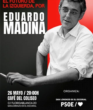 Eduardo Madina visita San Lorenzo en un encuentro organizado por el PSOE