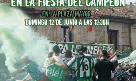 El Atlético Leonés de Castilla celebrará su ascenso en la Plaza Mayor de Guadarrama
