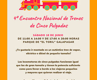 Galapagar acogerá el IV Encuentro nacional de trenes de cinco pulgadas
