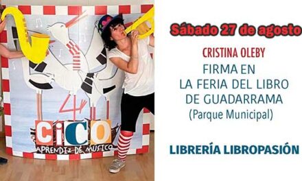 Cristina Oleby firmará en la Feria del Libro de Guadarrama