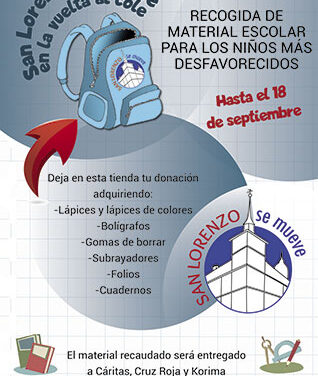San Lorenzo de El Escorial se mueve para una mejor vuelta al cole