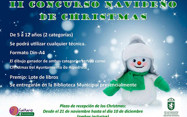La Biblioteca de Alpedrete convoca el II Concurso de tarjetas de Navidad