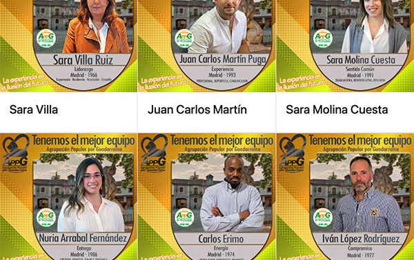 Guadarrama: APPG renueva su lista electoral para las elecciones municipales