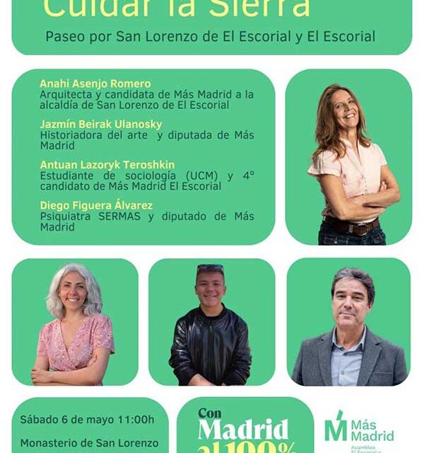 Más Madrid San Lorenzo y El Escorial presentan candidaturas en un acto conjunto
