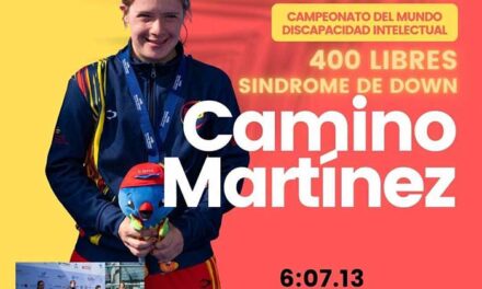 Camino Martínez bate el récord del mundo en 400 metros libres
