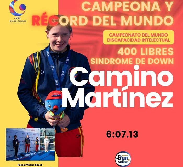 Camino Martínez bate el récord del mundo en 400 metros libres