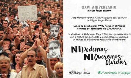 Galapagar rinde homenaje a Miguel Ángel Blanco este lunes