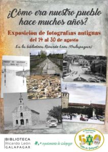 Cartel de la exposición de fotografías antiguas de Galapagar