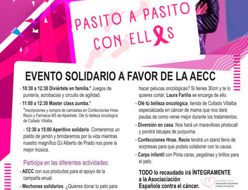 Alpedrete celebra “Pasito a pasito con ellas» una iniciativa en favor de la AECC
