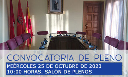 Guadarrama celebra mañana Pleno ordinario de octubre