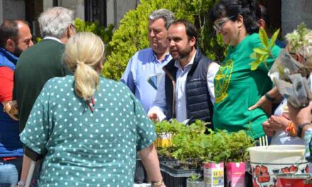 Reparto de árboles y plantas en Guadarrama durante el Día del Medio Ambiente