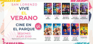 Cine de verano en El Parque en San Lorenzo de El Escorial