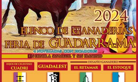 Guadarrama cierra el cartel de ganaderías de la Feria taurina 2024