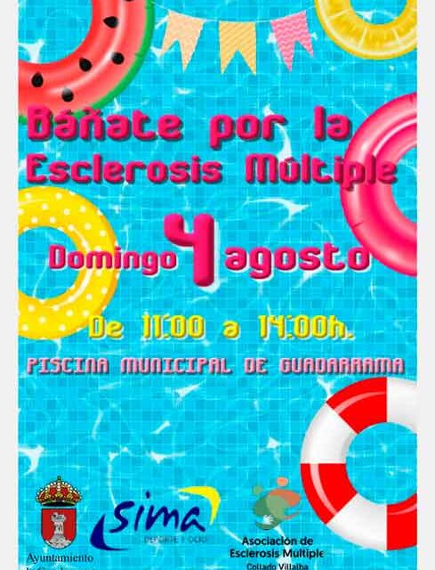 Guadarrama celebra el domingo su jornada solidaria «Báñate por la esclerosis múltiple»