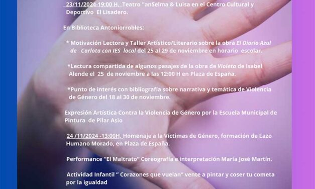 Robledo de Chavela conmemora el 25N con actividades contra la violencia de género