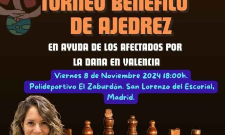 San Lorenzo de El Escorial organiza un Torneo benéfico de ajedrez para los afectados por la Dana