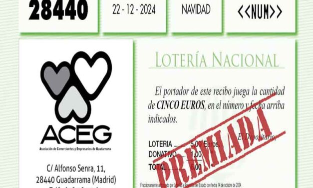 ACEG Guadarrama reparte más de 100.000 euros entre asociados y clientes
