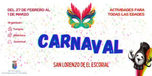Disfraces, cuentacuentos y pasacalles para el Carnaval de San Lorenzo de El Escorial