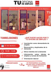 La Oficina de empleo móvil de la Comunidad de Madrid visita Torrelodones