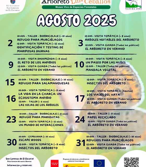 El Arboreto Luis Ceballos propone disfrutar de la naturaleza también en agosto