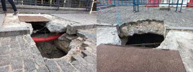 La Junta de Gobierno de Torrelodones aprueba el proyecto para las obras urgentes del socavón de Jesusa Lara